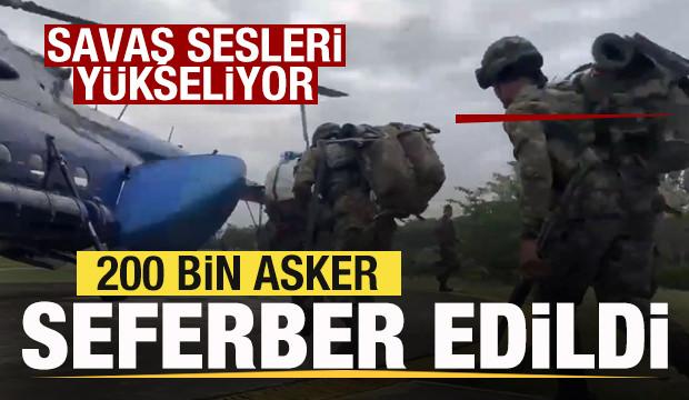 Korkutan gelişme! Savaş sesleri yükseliyor! 200 bin asker seferber edildi! 