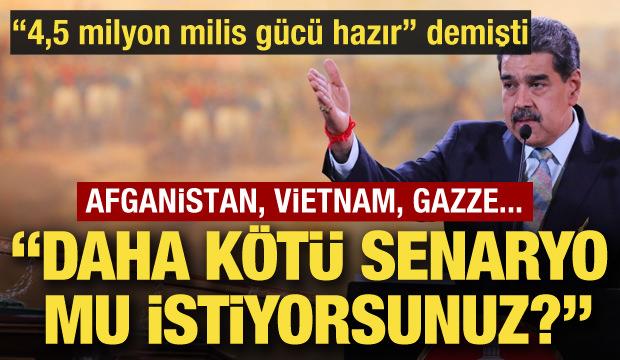 Maduro halkına seslendi: "Yeni bir Gazze mi istiyorsunuz?"
