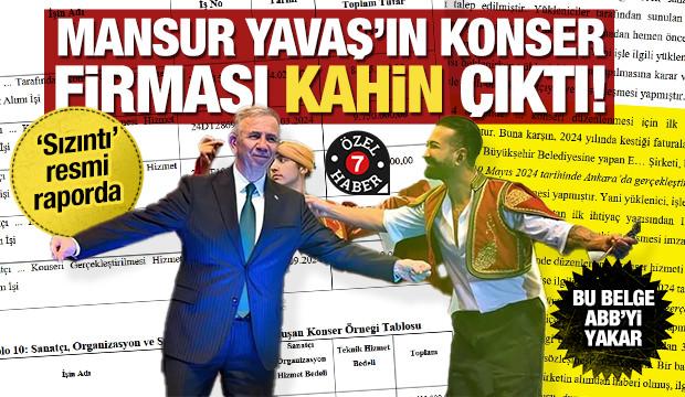 Mansur Yavaş'ın konser usulsüzlüğü resmi raporda! Sayıştay belgeledi: Önceden sızdırmışlar