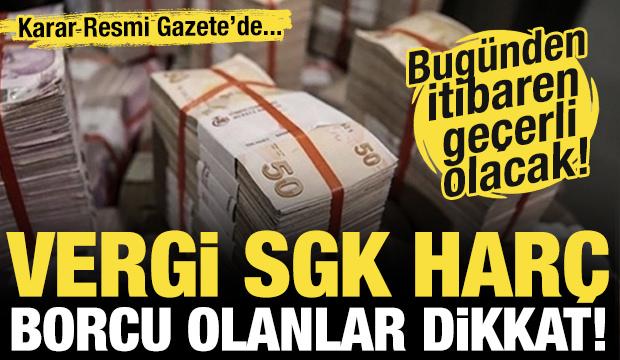 Milyonlarca kişiyi ilgilendiriyor: Vergi, SGK, harç borcunda faiz indirimi geldi!