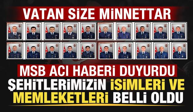 MSB acı haberi duyurdu: 20 askerimiz şehit oldu