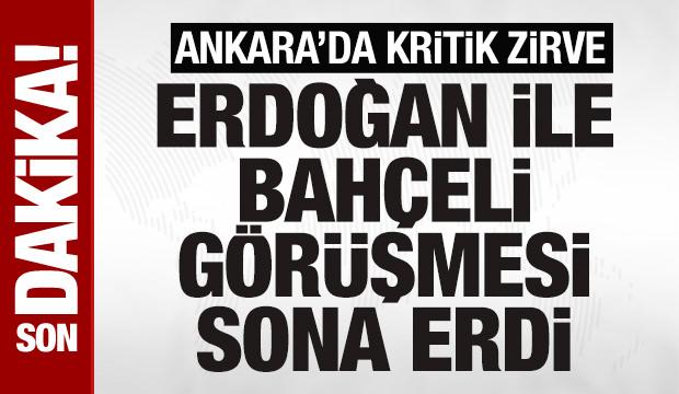 SON DAKİKA: Cumhurbaşkanı Erdoğan'dan Bahçeli'ye ziyaret
