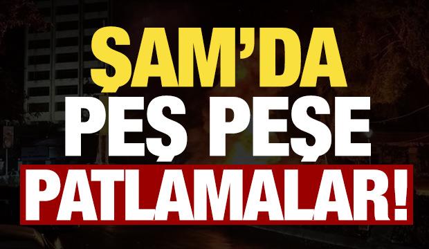 Son dakika haberi: Suriye'nin başkenti Şam'da peş peşpeşe patlamalar