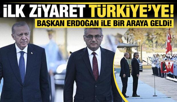 Son dakika... KKTC Cumhurbaşkanı Erhürman, Erdoğan ile bir araya geldi