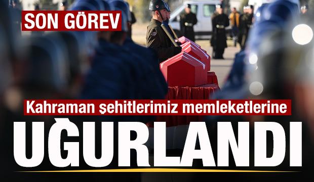 Son görev! Kahraman şehitlerimiz memleketilerine uğurlandı