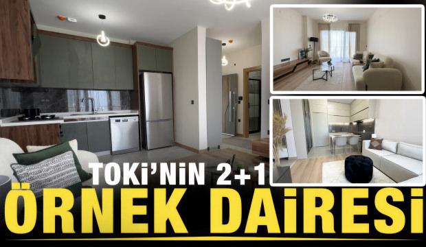 TOKİ'nin 2+1  örnek dairesi ilk kez görüntülendi