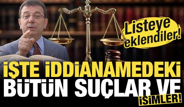 Toplam 3900 sayfa! İşte Ekrem İmamoğlu hakkındaki bütün suçlamalar ve listedeki isimler!