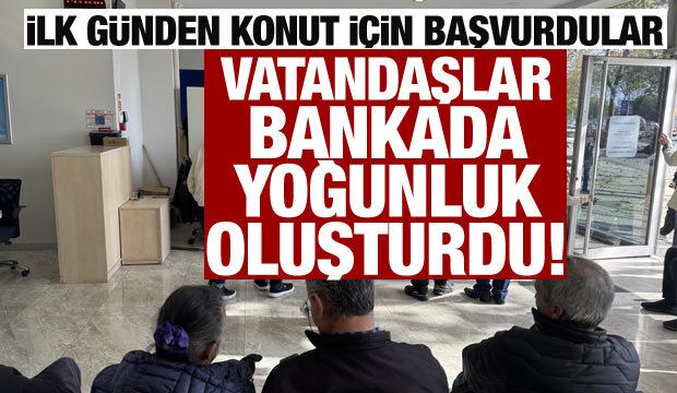 Yüzyılın Konut Projesi'ne başvurular başladı! Yoğun talep bankalarda kuyruk oluşturdu