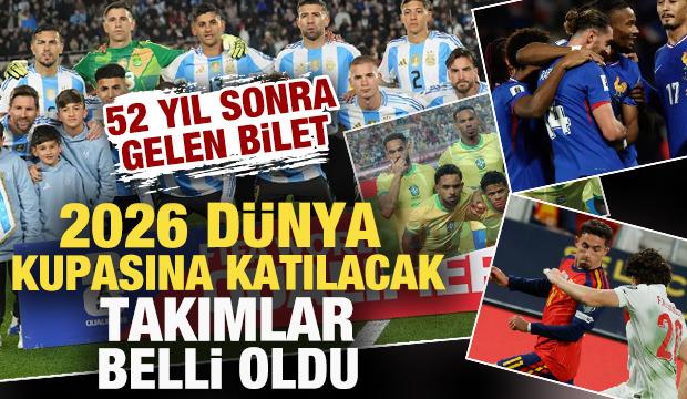 2026 Dünya Kupası'nda yer alacak takımlar belli oldu: 52 yıl sonra gelen bilet