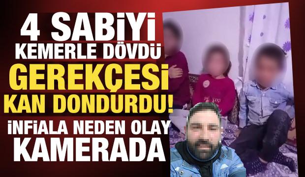 Afyonkarahisar'da akılalmaz olay: Çocuklarını kemerle dövüp o anlar kaydetti