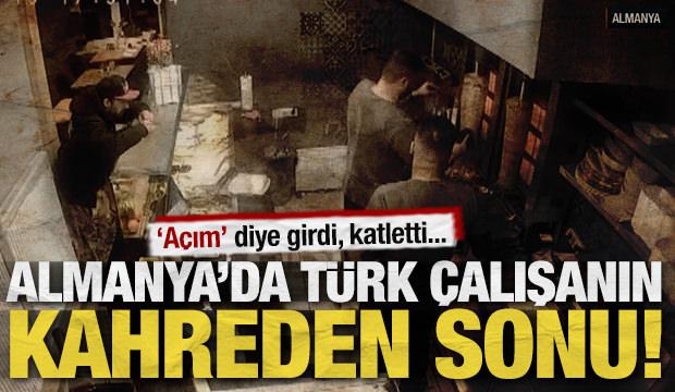 Almanya'da Türk çalışanın kahreden sonu! 'Açım' diye girdi, katletti...
