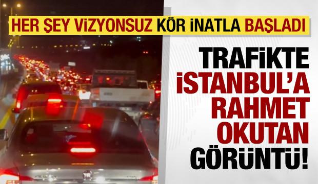 Ankara trafiğinde İstanbul'a rahmet okutan görüntü! Sürücüler isyan etti