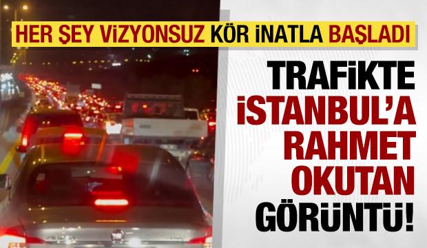 Ankara trafiğinde İstanbul'a rahmet okutan görüntü! Sürücüler isyan etti