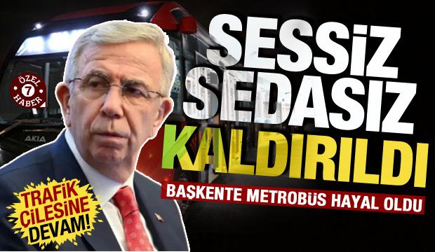 Ankara trafiğine çözüm olarak sunulmuştu: Mansur Yavaş'ın metrobüs vaadi rafa kaldırıldı