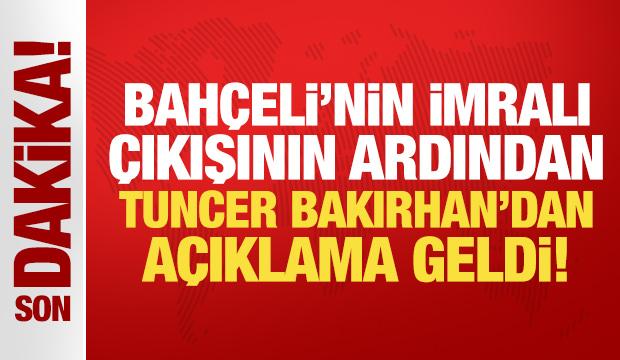 Bahçeli'nin İmralı çıkışının ardından Tuncer Bakırhan'dan açıklama geldi