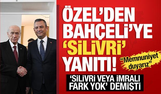 Bahçeli'nin 'Silivri' çıkışına Özgür Özel'den yanıt: Memnun oluruz