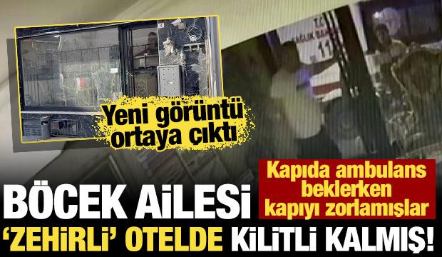 Böcek ailesi otelde kilitli kalmış! O anlar ortaya çıktı: Kapıyı açmaya çalışmışlar