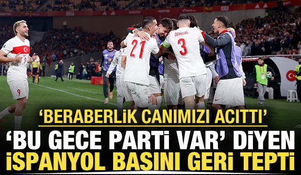 'Bu gece parti var' diyen İspanyol basını geri tepti: 'Canımız acıyor'