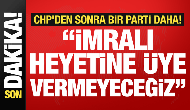 CHP'den sonra Yeni Yol Partisi'nden dikkat çeken İmralı kararı!