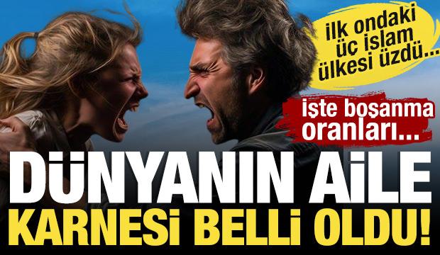 En fazla boşanan ülkeler açıklandı! İlk ondaki üç İslam ülkesi üzdü...