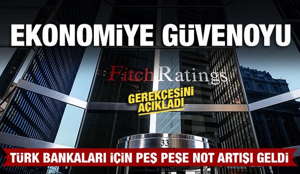 Fitch, 10 Türk bankasının notunu yükseltti