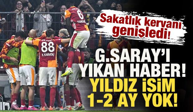 Gençlerbirliği maçında sakatlanmıştı! Galatasaray'ı yıkan haber: 1-2 ay yok!