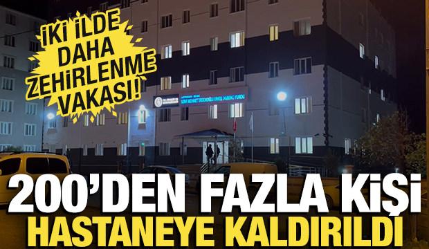 İki ilde zehirlenme vakası! 200'den fazla kişi hastaneye kaldırıldı