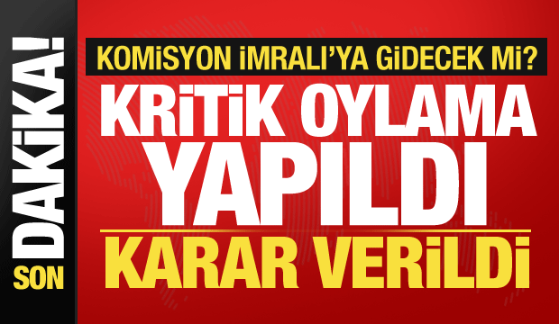 Son dakika: Oylama yapıldı! Komisyon oy çokluğuyla İmralı'ya gidiyor