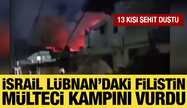  İsrail Lübnan'ın güneyindeki Filistin mülteci kampını vurdu: 13 ölü
