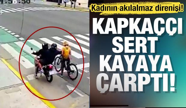 Kolay lokma sandı sert kayaya çarptı! Kapkaçcı neye uğradığını şaşırdı