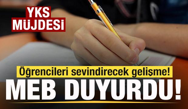 Milli Eğitim Bakanlığı'ndan öğrencilere müjde! YKS hamlesi