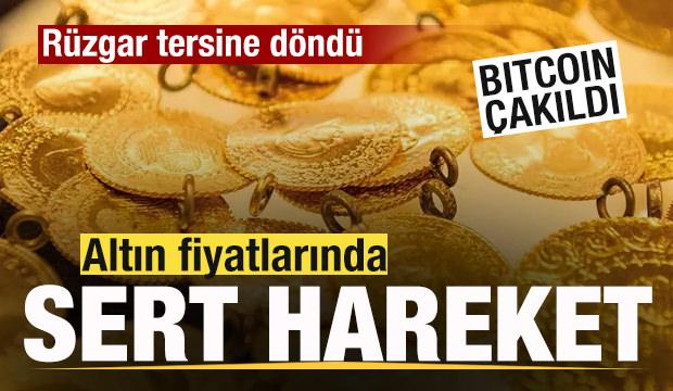 Rüzgar tersine döndü! Altın fiyatlarında sert hareket! Bitcoin çakıldı