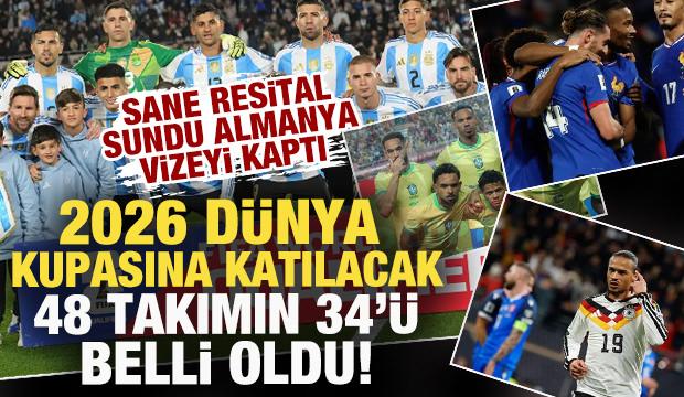 Sane resital sundu! Almanya vizeyi kaptı: İşte Dünya Kupası'nı garantileyen ülkeler