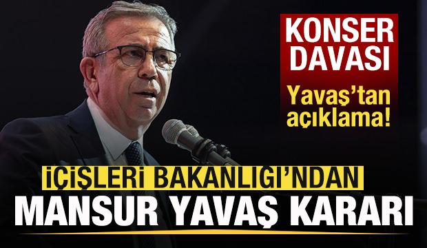Son dakika:  İçişleri Bakanlığı'ndan Mansur Yavaş kararı