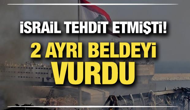 Son dakika... İsrail Lübnan'a saldırı başlattı