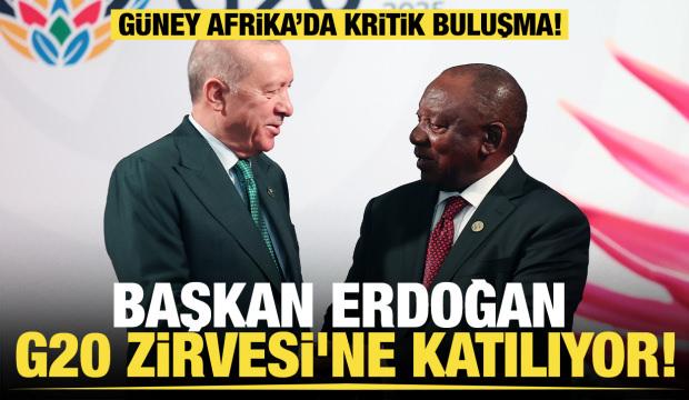 Son dakika...Başkan Erdoğan, G20 Zirvesi'ne katılıyor! 