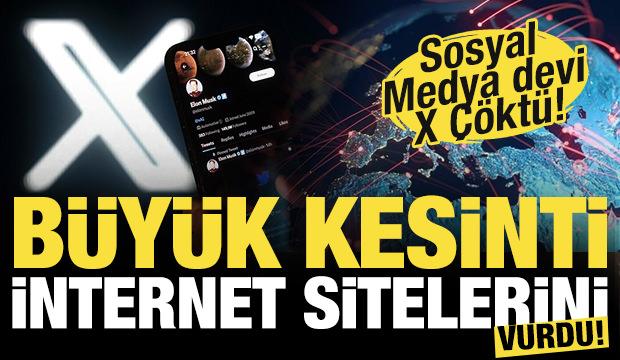 Sosyal medya devi X çöktü! Birçok siteye giriş yapılamıyor...