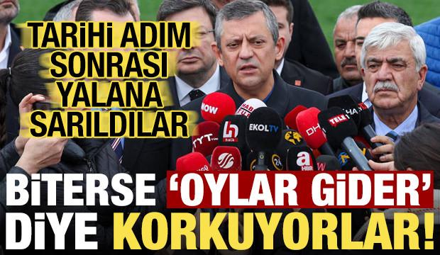 Terör biterse “oylar gider” diye korkuyorlar!