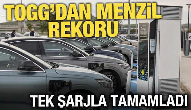 Togg'dan menzil rekoru: Tek şarjla ile 480 kilometre yol gitti 