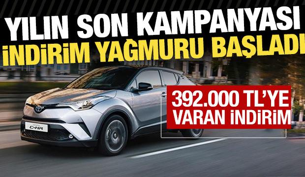 Toyota'dan yılın son ayına girerken 392.000 TL’ye varan indirim
