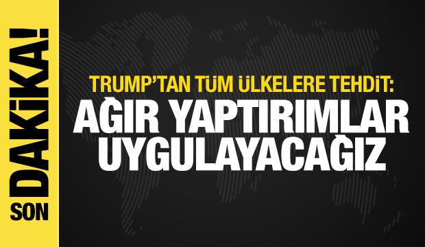 Trump'tan tüm ülkelere Rusya tehdidi: Ağır yaptırımlar uygulayacağız