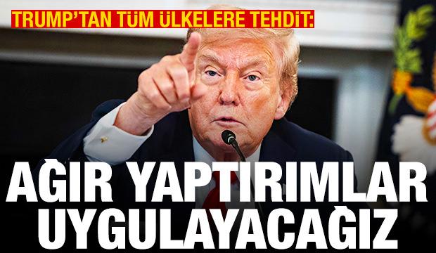Trump'tan tüm ülkelere Rusya tehdidi: Ağır yaptırımlar uygulayacağız
