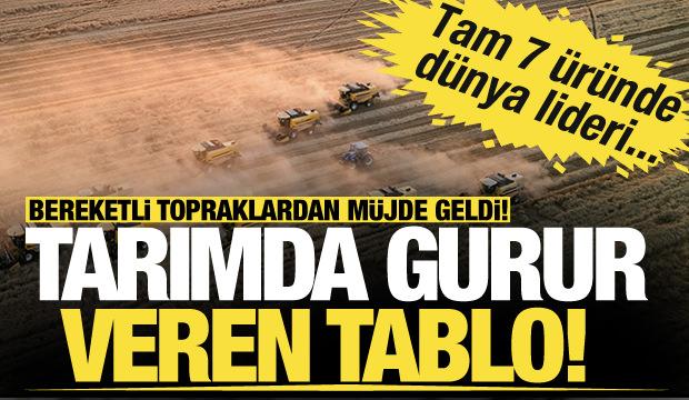 Türkiye tarımda 7 üründe dünya lideri oldu, 22 üründe ilk üçte yer aldı