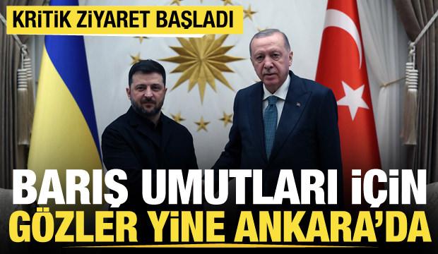 Ukrayna Devlet Başkanı Zelenskiy Ankara'da! Cumhurbaşkanı Erdoğan ile bir araya geldi