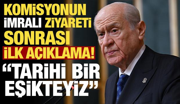 Bahçeli'den komisyonun İmralı ziyareti sonrası ilk açıklama! 'Türkiye tarihi eşikte' 