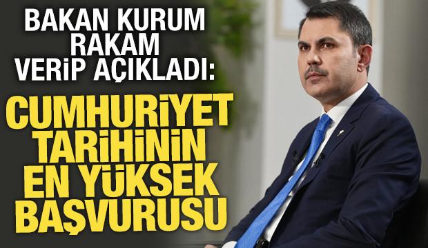 Bakan Kurum açıkladı: 500 bin sosyal konut için başvurular 5 milyonu aştı
