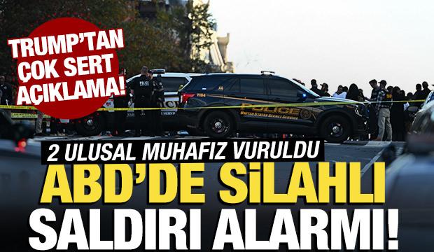 Beyaz Saray yakınlarında silahlı saldırı! 2 ABD askeri vuruldu