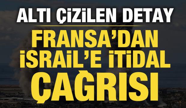 Fransa'dan İsrail'e itidal çağrısı