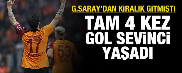 Galatasaray'dan kiralık gitmişti: Tam 4 kez gol sevinci yaşadı