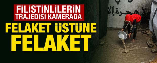 Gazze'de felaket üstüne felaket! Yürek parçalayan görüntüler kamerada